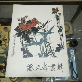 《潘天寿画辑》一册，活页八开、12张全、品佳量小、大家精品 值得收藏!