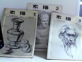素描(1)(2)(3)少年儿童美术技法丛书 【代售】