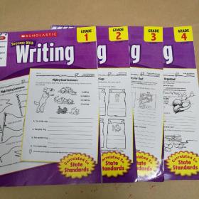 学乐助你成功 写作：等级1、2、3、4（四册合售） Scholastic Success with Writing: Grade 4