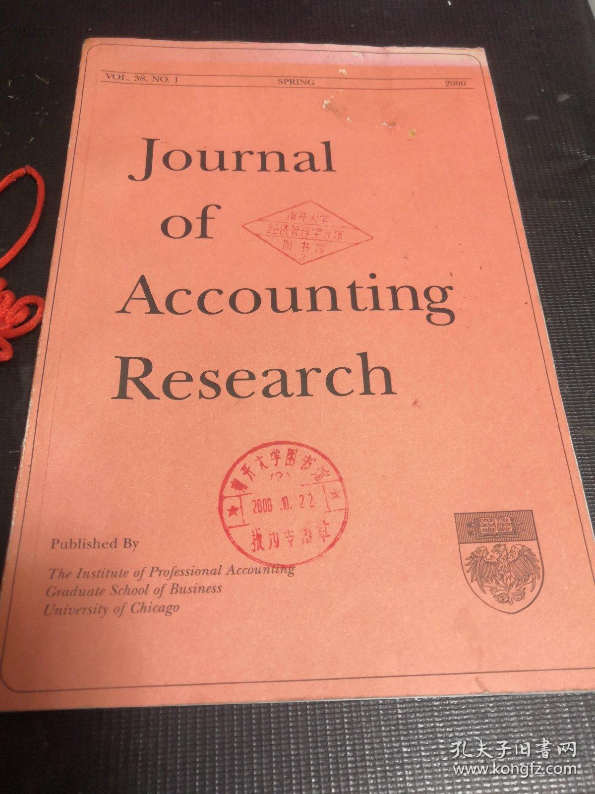 Journal of Accounting Research