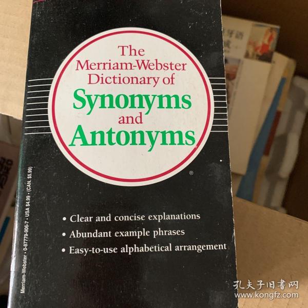 The Merriam-Webster Dictionary of Synonyms and Antonyms