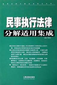 民事行政执行法律分解适用集成