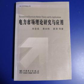 电力市场理论研究与应用