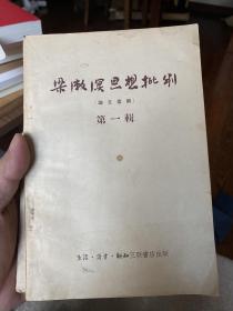 梁漱溟思想批判第一辑第二辑（两集全）一版一印