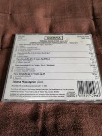 极品珍藏 OLYMPIA 贝多芬-第18-22号钢琴奏鸣曲/尼古拉耶娃 NIKOLAYEVA/ BEETHOVEN  英首版