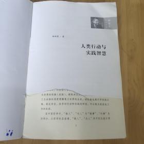 人类行动与实践智慧（杨国荣作品系列）