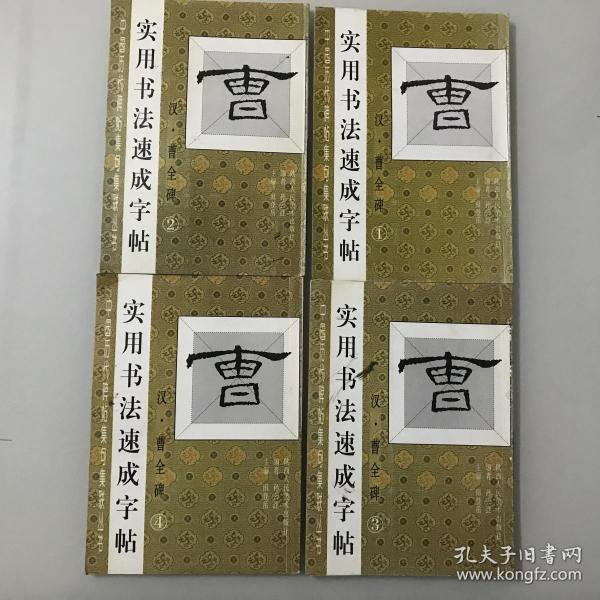 实用书法速成字帖（1-4册）