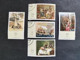 德国邮票（艺术）：1982年绘画 5枚
