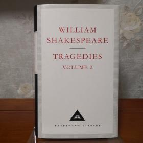 William Shakespeare Tragedies Volume 2 莎士比亚悲剧选 第二卷 everyman's library 人人文库 英文原版 布面封皮琐线装订 丝带标记 内页无酸纸可以保存几百年不泛黄