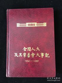 全国人大及其常委会大事记（1954-1987）