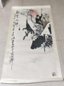 徐培晨画猴“喜从天降”字画一幅