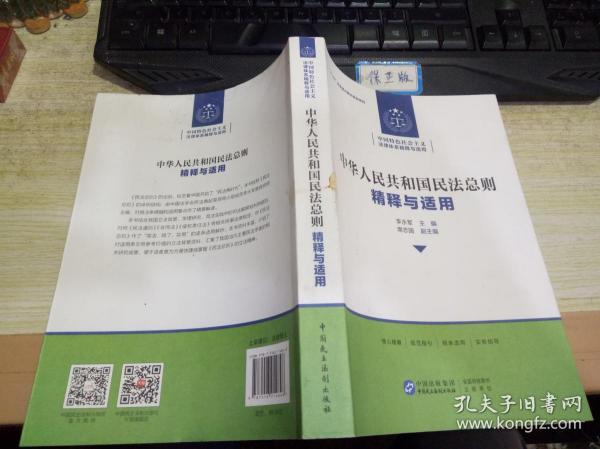 中华人民共和国民法总则 精释与适用【库存书内页全新】