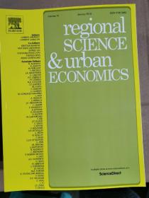 regional science & urban economics 2019年1月 英文版