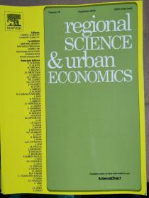 regional science & urban economics 2019年11月 英文版