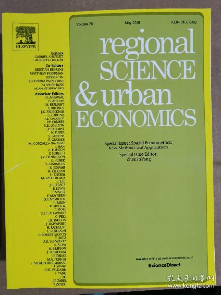 regional science & urban economics 2019年5月 英文版