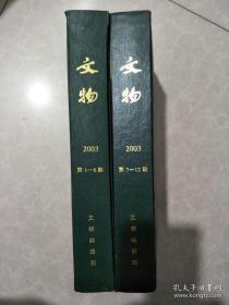 《文物2003年1-12期》精装2册