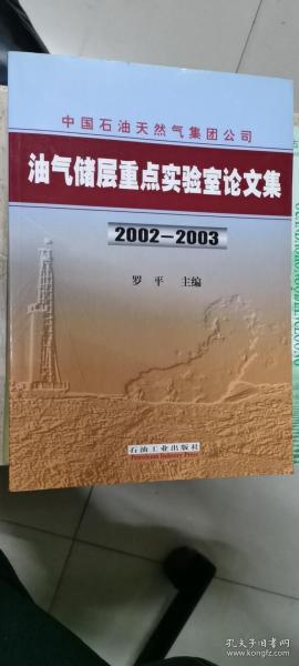 中国石油天然气集团公司油气储层重点实验室论文集:2002~2003