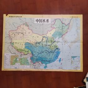 中国水系，地理教学参考挂图（家里）