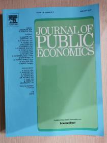 journal of public economics 2019年10月 英文版