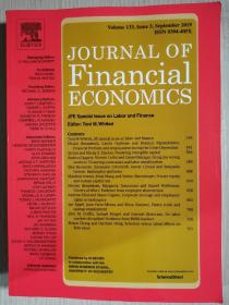 journal of financial economics 2019年9月 英文版