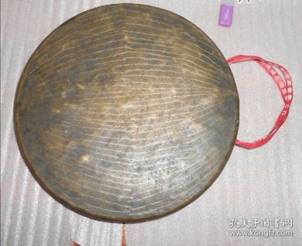 清代铜锣   西瓜纹铜锣，纯手工打造