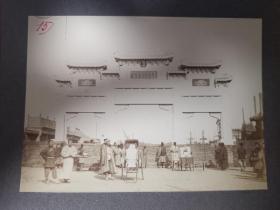 清末北京1903年刚落成的克林德碑老照片一张