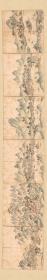古地图1860–1900 南岳全图 山陵寺庙宫苑帝陵。纸本大小30.03*178.66厘米。宣纸原色仿真。微喷