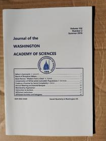 journal of Washington academy of sciences 2016年夏季刊 英文版