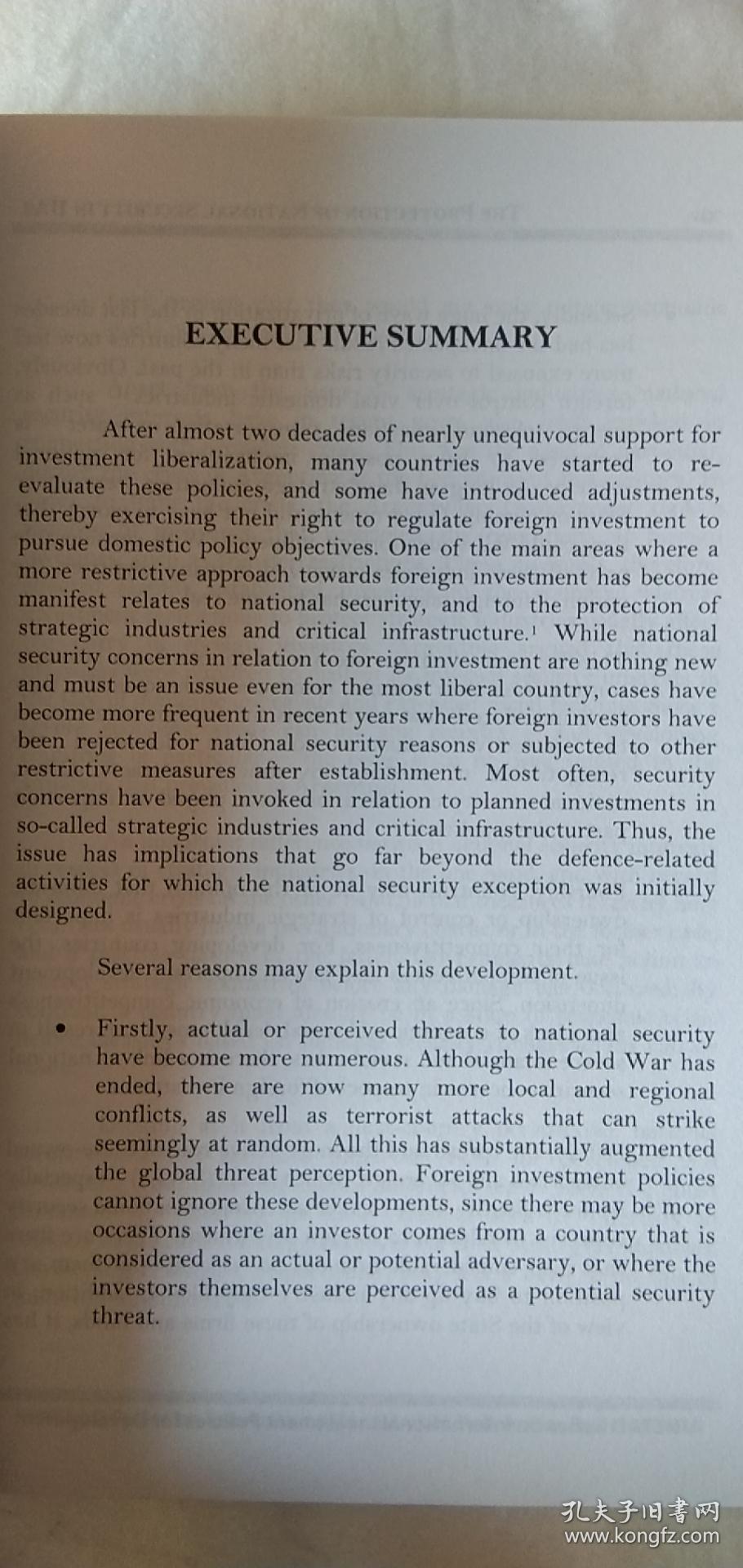 联合国贸易和发展会议 国际投资协定中的国家安全保护+投资者与国家争端：预防与选择 仲裁