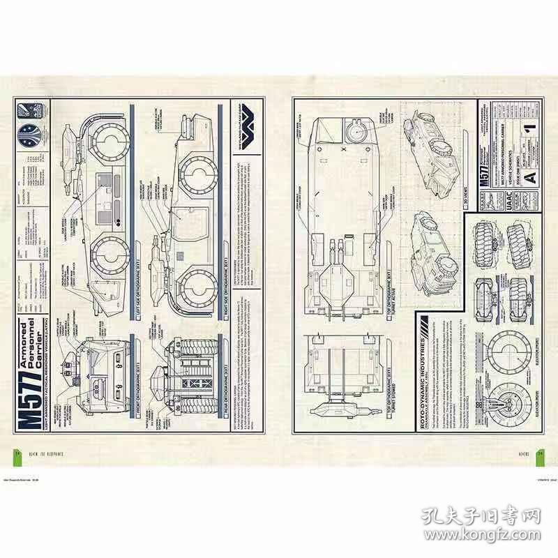 异形蓝图设定 英文原版 Alien: The Blueprints 电影设定集
