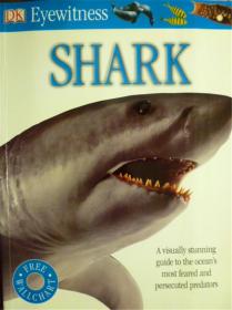 英文原版  百科绘本       DK Eyewitness: Shark     鲨鱼 (附80*56.5CM大图)