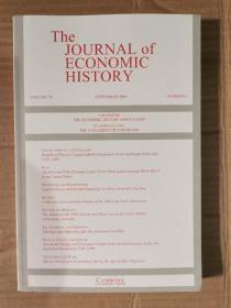 The journal of economic history 2018年9月英文版