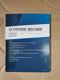 economic record  2017年12月英文版