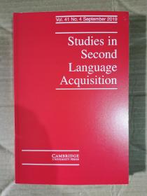 studies in second language acquisition 2019年9月 英文版