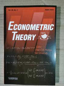 econometric theory 2019年8月 英文版