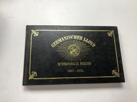 GERMANISCHER LLOYD INTERNATIONALES REGISTER1867-1992