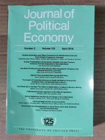 journal of political economy 2018/2022年英文版