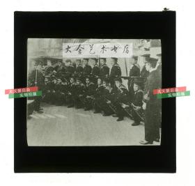 清代民国玻璃幻灯片-----民国时期舰船上的中华民国海军士兵