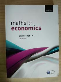 Maths for Economics Geoff Renshaw Maths 3rd edition