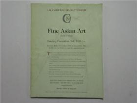 16开外文原版拍卖图录《Fine Asian Art From Important Collections》（亚洲艺术精品）