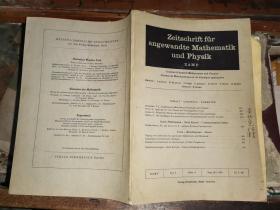 Zeitschrift für angewandte Mathematik und Physik                   应用数学和物理       【黄炳尧签名藏书