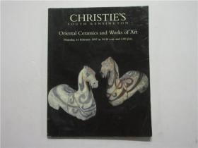 16开外文原版拍卖图录《CHRISTIE'S SOUTH KENSINGTON Oriental Ceramics and Works of art》 （佳士得南肯辛顿 东方陶瓷和艺术品）