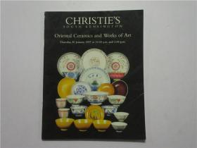 16开外文原版拍卖图录《CHRISTIE'S SOUTH KENSINGTON:Oriental Ceramics and Works of art》（佳士得南肯辛顿：东方陶瓷和艺术品）