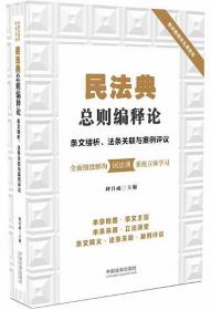 民法典总则编释论：条文缕析、法条关联与案例评议