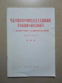 坚定不移沿着中国特色社会主义道路前进，为全面建成小康社会而奋斗