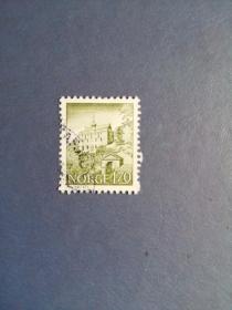 外国邮票  挪威邮票 建筑（信销票)