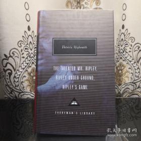 【现货】The Talented Mr. Ripley, Ripley Under Ground, Ripley's Game 天才雷普利/地下雷普利/雷普利游戏 Patricia Highsmith 帕特里夏·海史密斯 everyman's library 人人文库 英文原版 布面封皮琐线装订 丝带标记 内页无酸纸可以保存几百年不泛黄