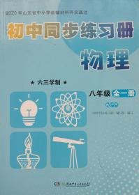 初中同步练习册 物理 八年级 全一册 物理 六三学制 配沪科 2020年山东省中小学教辅材料评议通过 初中同步练习册 正版