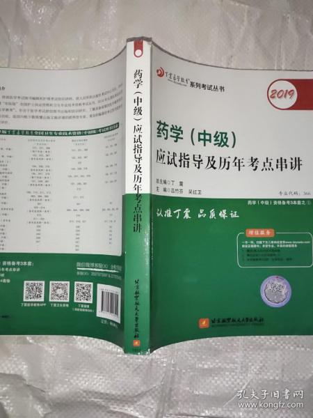 全国卫生职称专业技术资格证考试：药学资格考试：丁震2019药学（中级）应试指导及历年考点串讲