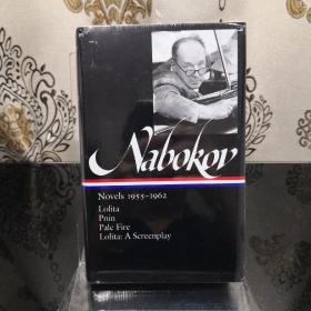 【现货】【BOOK LOVERS专享190元】Vladimir Nabokov 弗拉基米尔·纳博科夫: Novels 1955–1962: Lolita | Pnin | Pale Fire | Lolita: A Screenplay Library of America 美国文库 英文英语原版 美国作家最权威版本 当今装帧典范 布面封皮琐线装订 丝带标记  无酸纸薄而不透保存几个世纪不泛黄